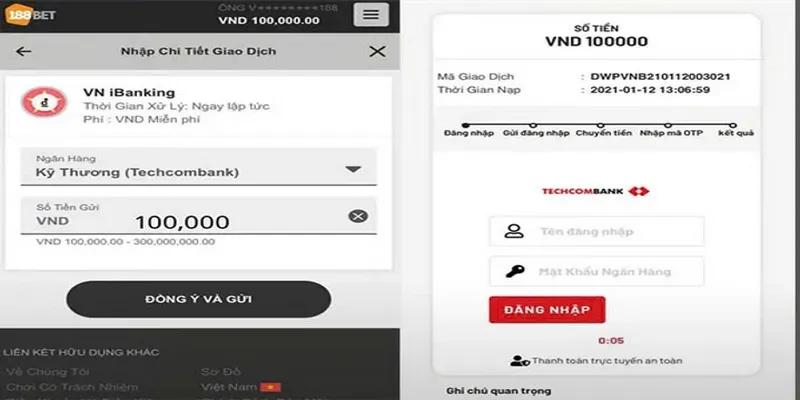 Cách thực hiện nạp/ rút tiền rất đơn giản chỉ trong ít phút