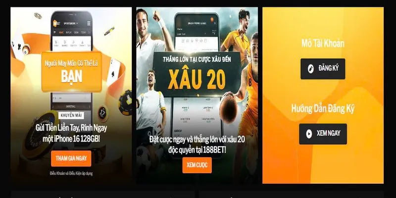 Giao diện của trang chủ 188BET được thiết kế rất chỉnh chu, đẹp mắt