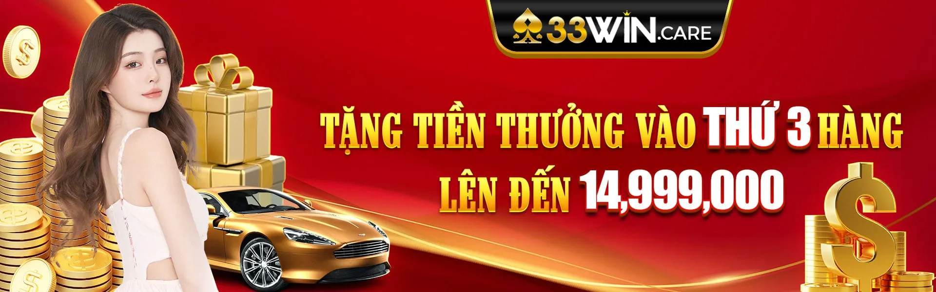 Tặng tiền thưởng vào thứ 3 hàng tuần lên đến 14,999,000 VNĐ