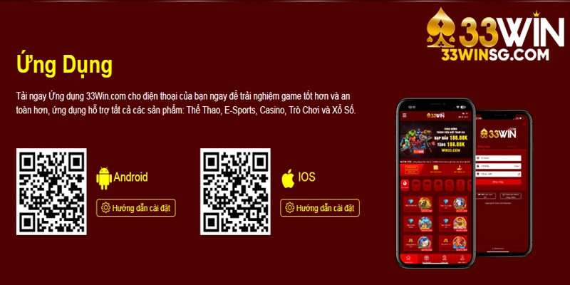 Quy trình tải app 33win về điện thoại Android và iOS