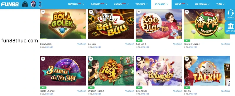 game casino fun88