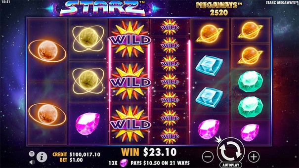 Starz Megaways là một trò chơi slots Starz Megaways được lấy cảm hứng từ khe Starburst nổi tiếng của Netent.Hãy đến GO88 slot trực tuyến.