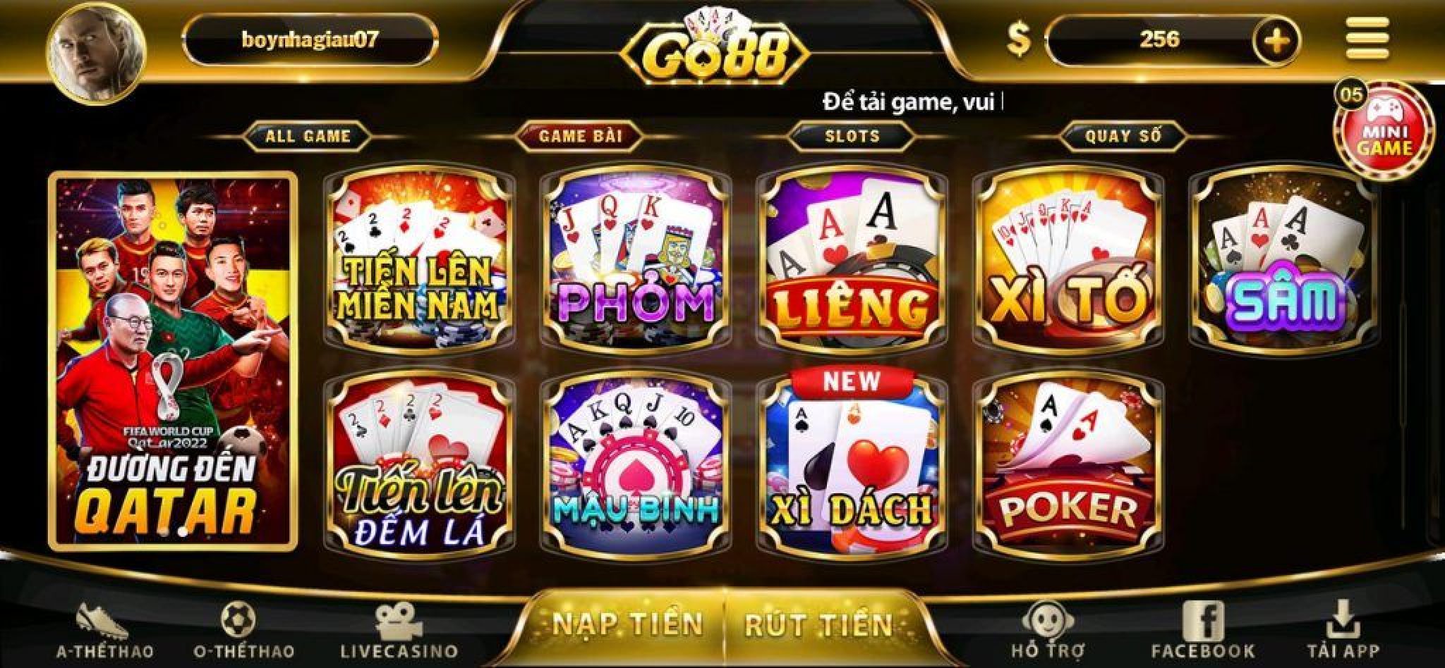 giao diện go88