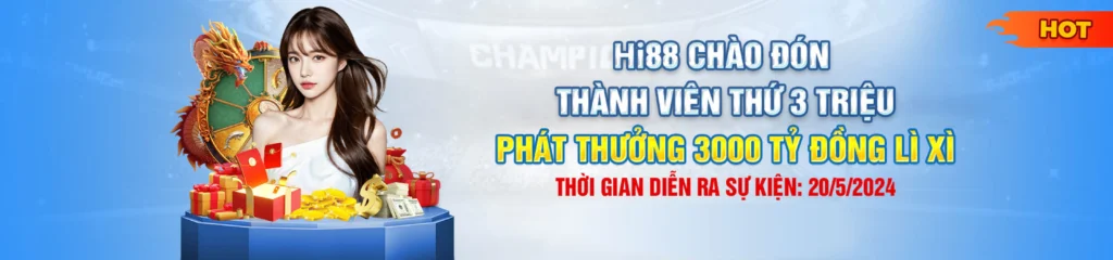 Chào đón thành viên thứ 3 triệu