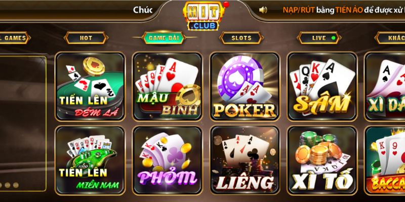 Game bài đổi thưởng là điểm dừng chân lý tưởng của hàng triệu cược thủ