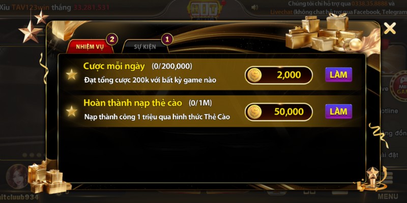 Các chương trình ưu đãi khủng đang được Hitclub triển khai