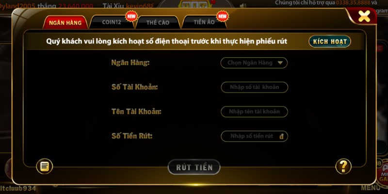 Các bước rút tiền tại Hitclub đảm bảo an toàn tuyệt đối với tay mơ