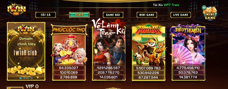 sản phẩm game slot Iwin