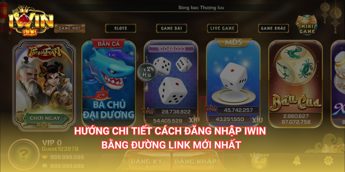 Đăng nhập, đăng ký IWIN