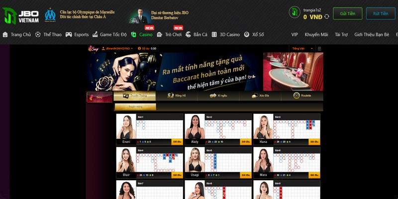 Đánh bạc tại Casino trực tuyến có Dealer hấp dẫn