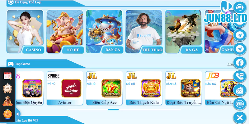 Jun88 - Địa điểm chơi game trực tuyến hợp pháp và an toàn 25 Đánh giá tổng quan về nhà cái Jun88