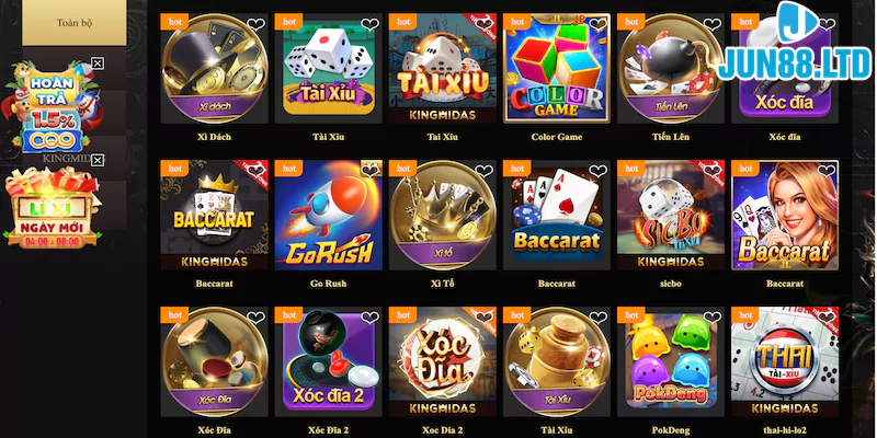 Jun88 - Địa điểm chơi game trực tuyến hợp pháp và an toàn 27 Game bài đổi thưởng