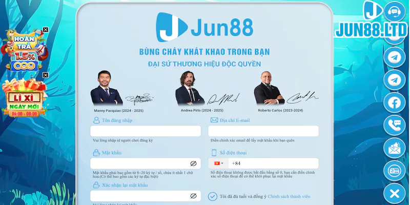 Jun88 - Địa điểm chơi game trực tuyến hợp pháp và an toàn 32 Hướng dẫn cách đăng ký chơi game Jun88