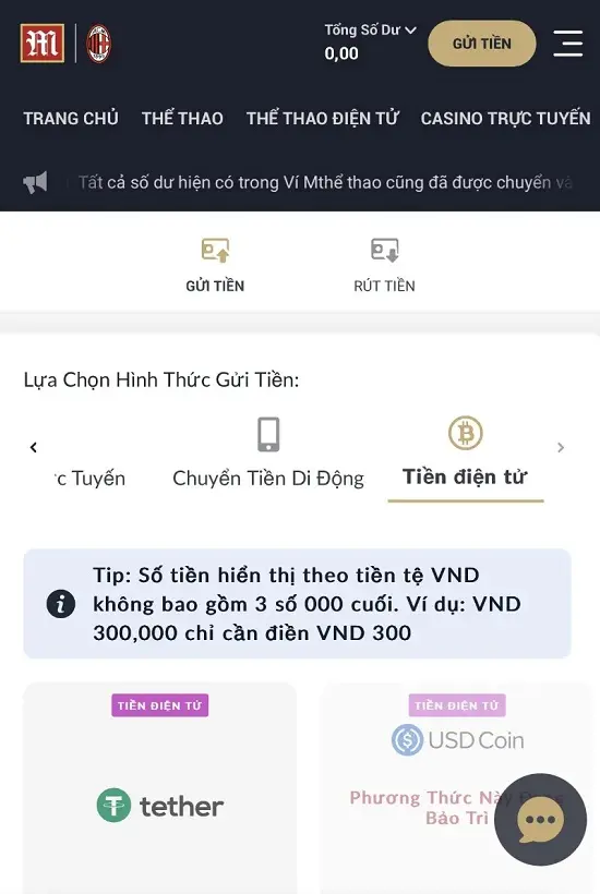Tiền điện tử M88