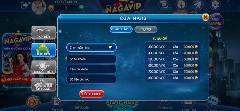 Hướng dẫn rút tiền Nagavip nhiều phương thức cho tất cả mọi người
