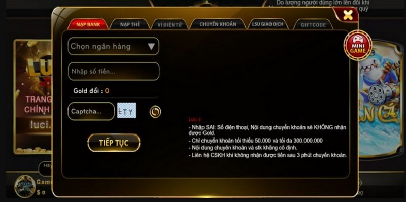 Thanh toán tại cổng trò chơi cực nhanh chỉ cần vài phút là hoàn thành