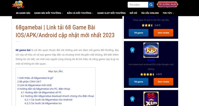 Cung cấp những thông tin chi tiết và chính xác nhất về cổng trò chơi