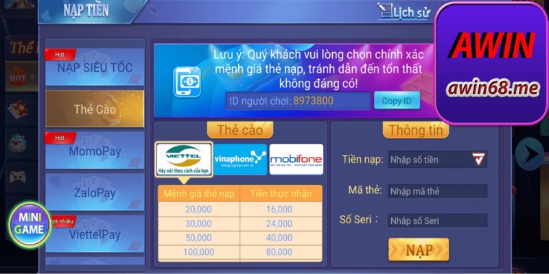 Rút tiền nhanh, tiện lợi