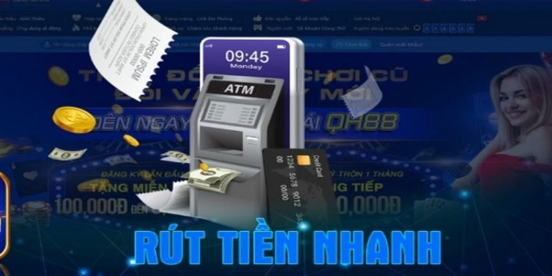 Thời gian xử lý rút tiền cực kỳ nhanh chóng