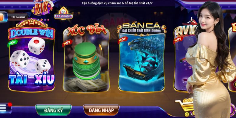 Rikvip nổi bật ngay từ cái nhìn đầu tiên với giao diện ấn tượng và bắt mắt