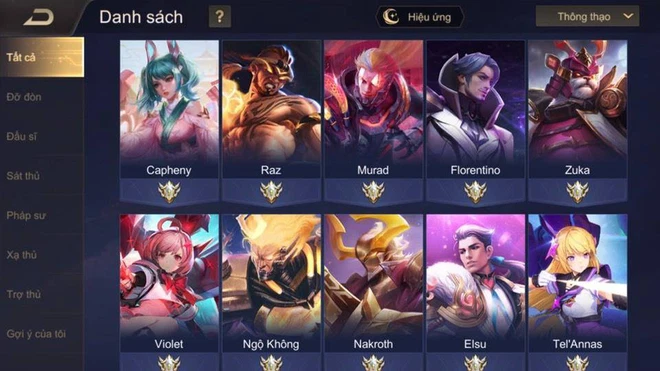 Ảnh Acc Liên Quân Giàu ấn tượng