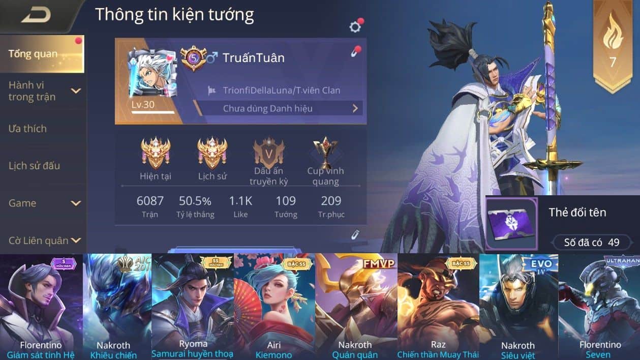 Ảnh Acc Liên Quân Giàu vip
