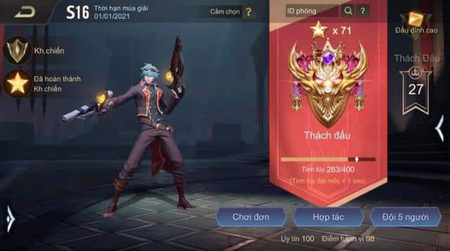 Ảnh Nick Liên Quân Giàu thách đấu