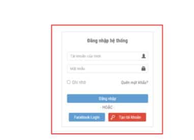 Đăng ký hoặc đăng nhập vào hệ thống