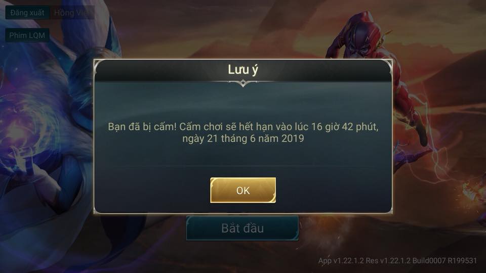 Hình Ảnh Acc Free Fire Bị Khóa tạm thời
