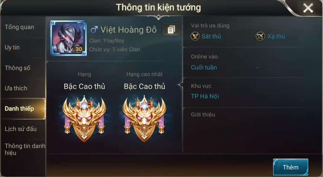 Hình Ảnh Acc Liên Quân Vip Cao Thủ xịn