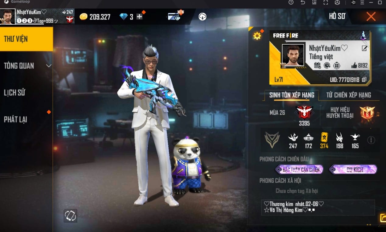 Hình Ảnh Bán Acc FF Mới Nhất vip