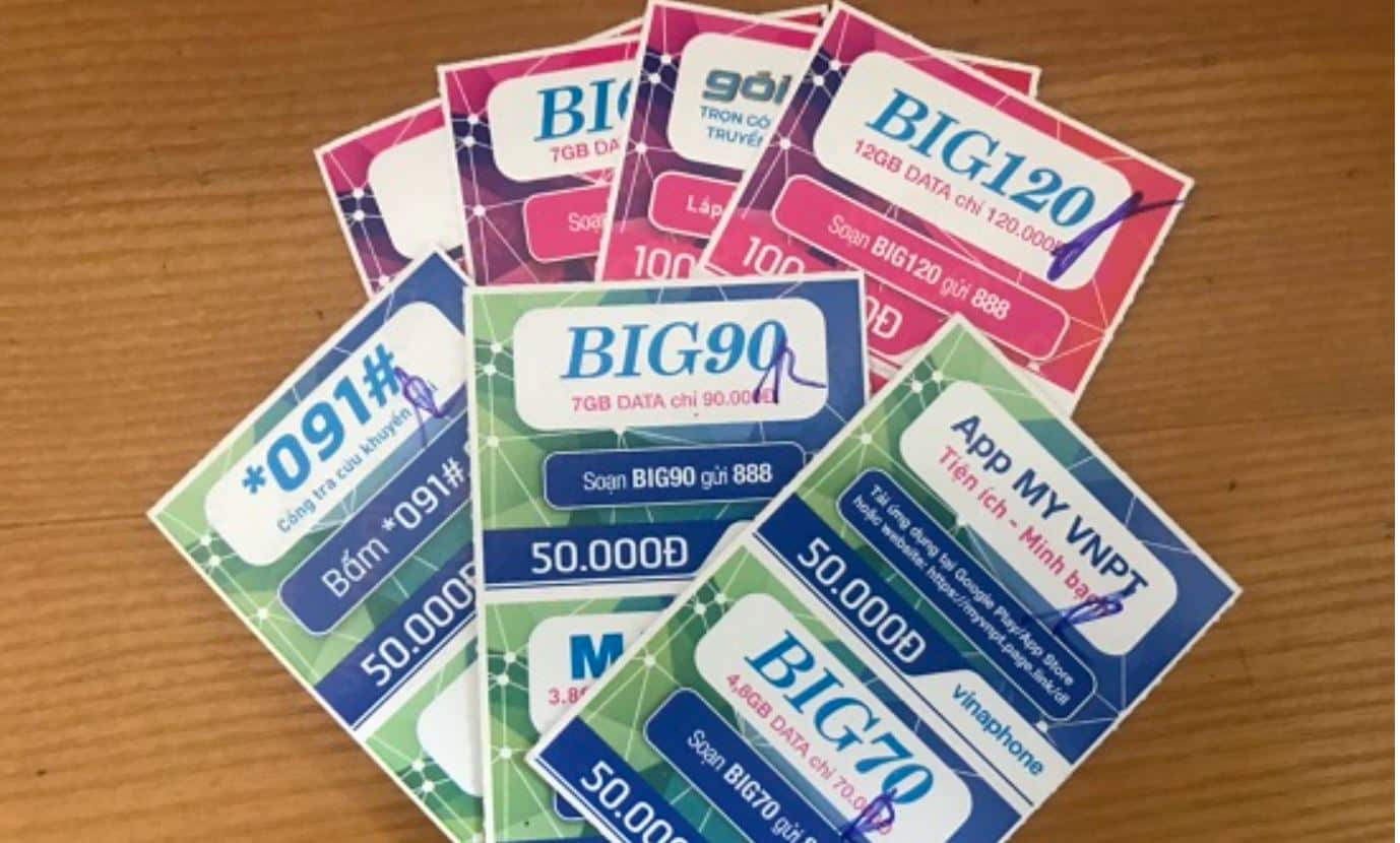 Hình Ảnh Card Vina 50k mới nhất