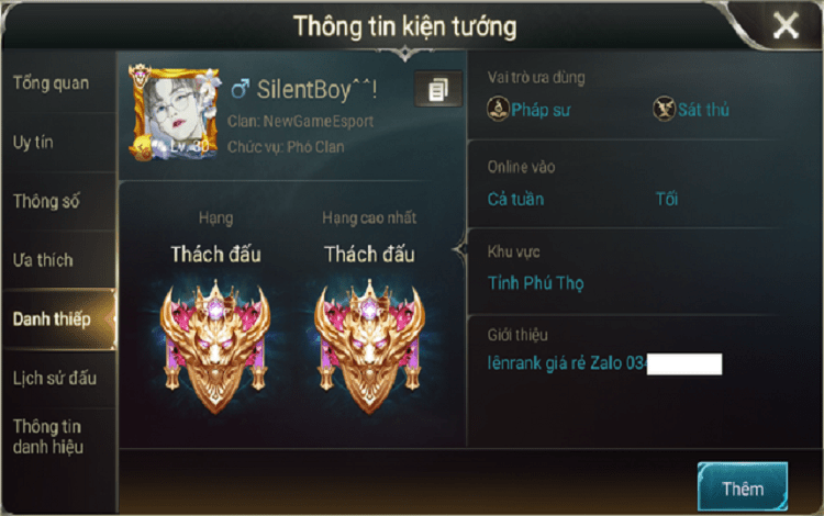 Hình FF Rank Thách Đấu cực chất