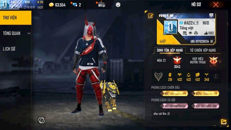 Hình acc FF nhiều tiền