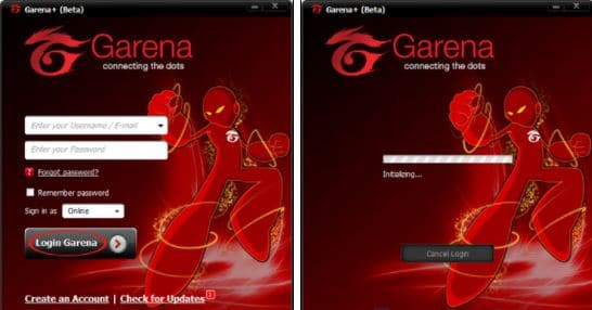 Nhấn vào Log in để đăng nhập hệ thống