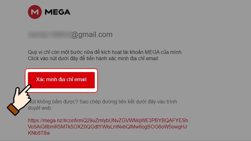 Kiểm tra hộp thư Gmail > Nhấn chọn Xác minh địa chỉ email Nhấn chọn Xác minh địa chỉ email