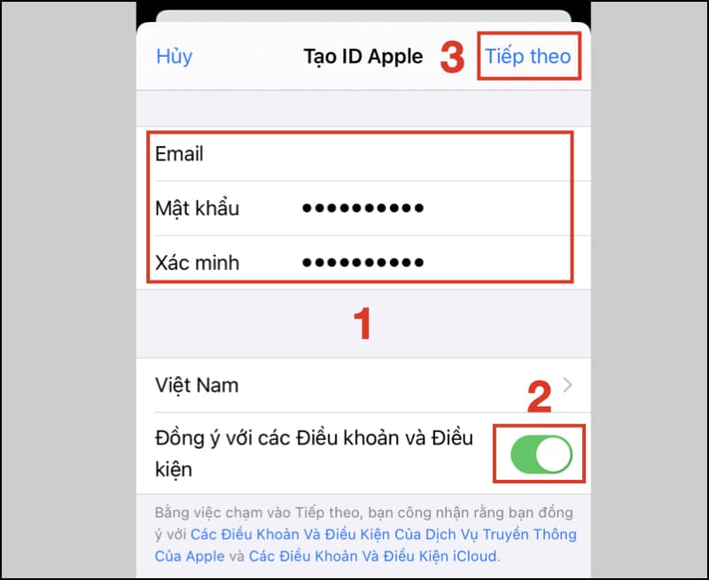 Nhập thông tin email và mật khẩu Nhập thông tin email và mật khẩu.