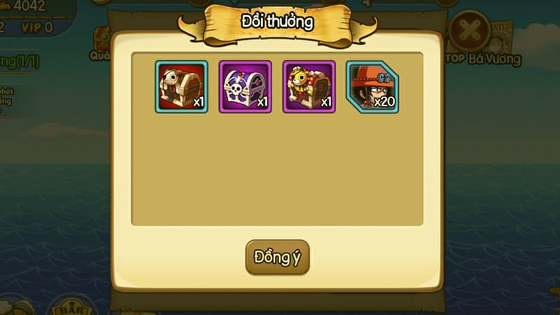 Quà sau khi nhập code thành công Code Tân Thủ Kho Báu Huyền Thoại