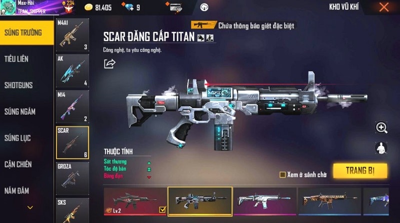 SCAR Đẳng Cấp Titan