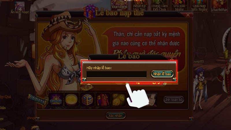 Nhập code của bạn vào ô Sau đó nhập code của bạn.