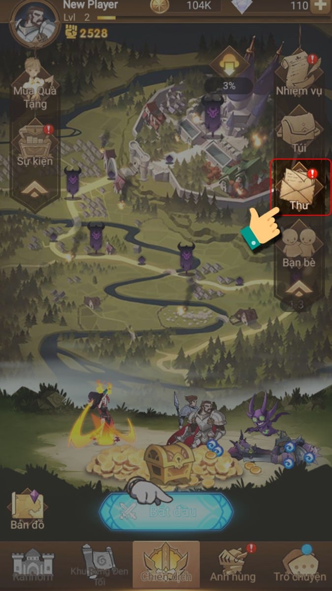 Chọn Thư Code AFK Arena