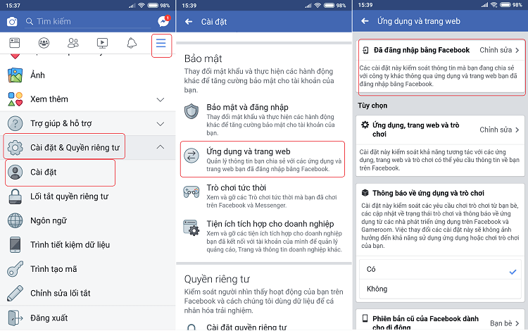 Tách Acc Tình Kiếm 3D Khỏi Facebook