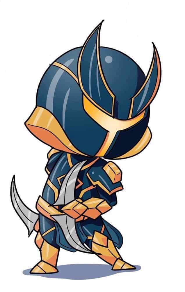 Ảnh Liên Quân Chibi Nakroth Ngầu Đét