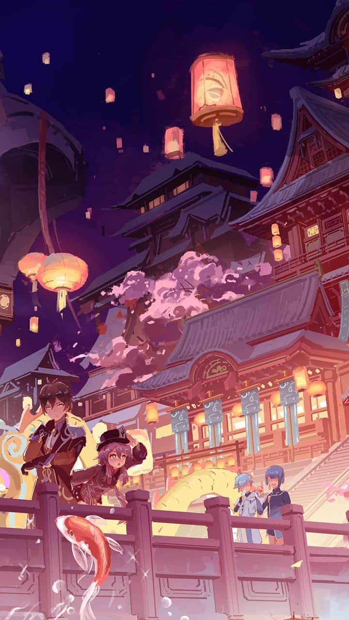Genshin Impact ảnh nền điện thoại dễ thương cute