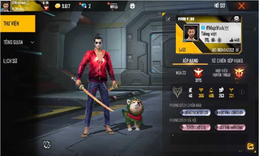 Hình Acc FF Thách Đấu vip nhất