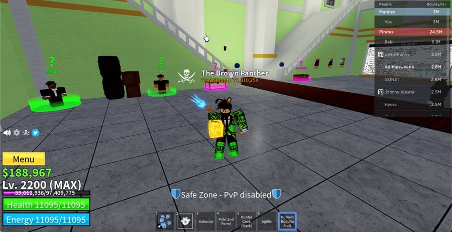 Hình acc game Blox Fruit chất