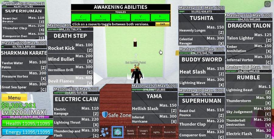 Hình ảnh account Blox Fruit VIP