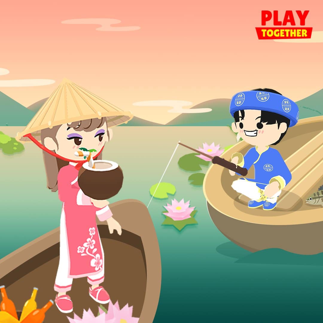 Hình avatar Play Together đôi phong cách Việt Nam