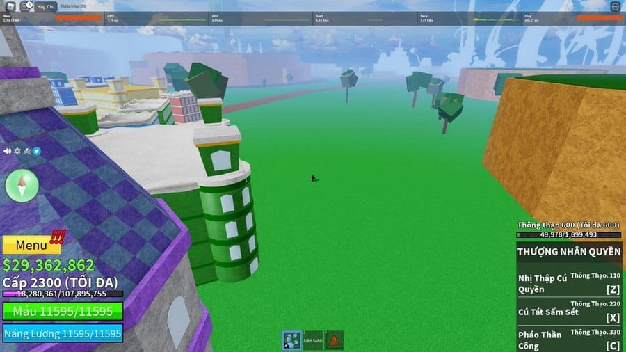 Hình tài khoản game Blox Fruit level 2300 VIP