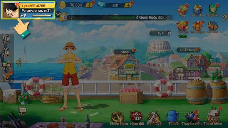 Nhấn vào biểu tượng avatar